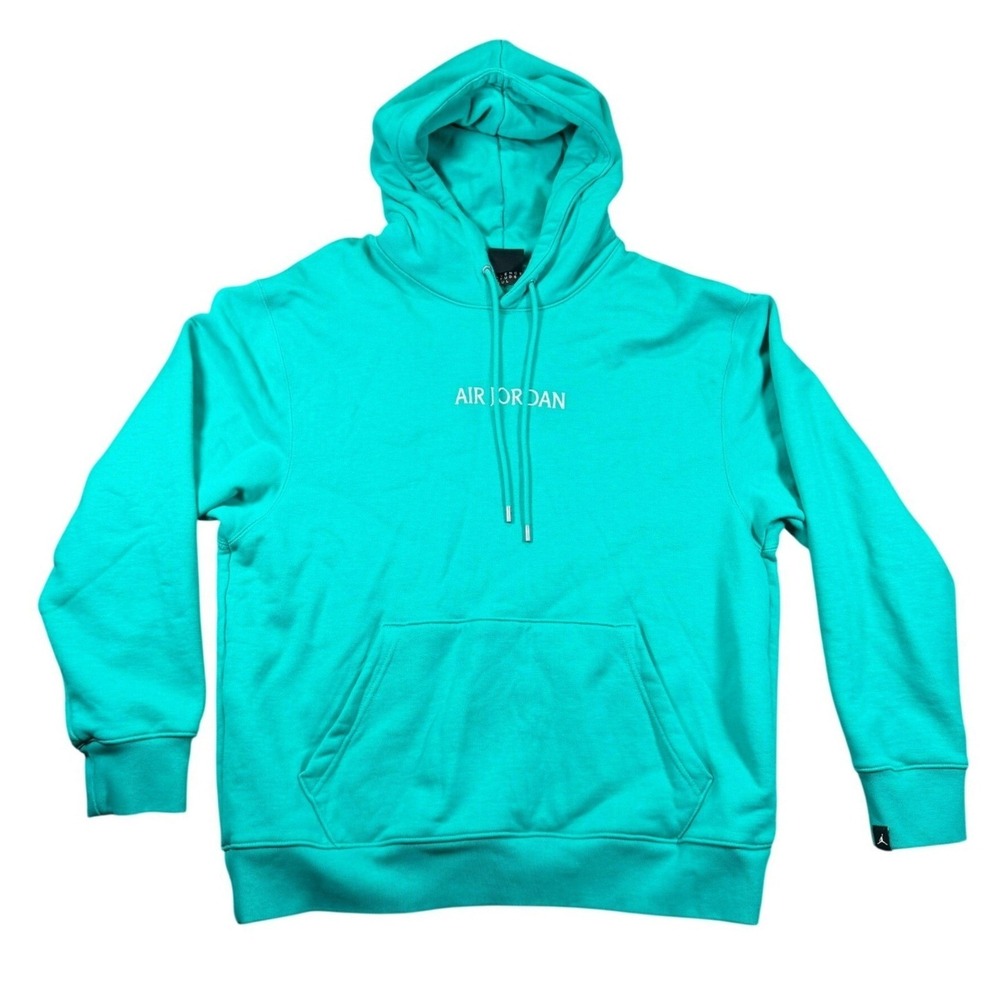 Jordan Air Jordan Mens XL Teal Pullover Hoodie Embroidered Logo Casual Athletic